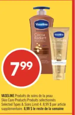 Pharmaprix VASELINE Skin Care Products offer