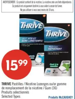 Pharmaprix THRIVE Nicotine Lozenges or Gum offer