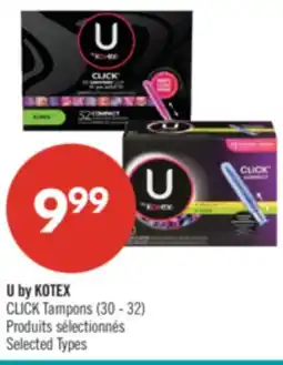 Pharmaprix U by KOTEX CLICK Tampons (30 - 32) offer