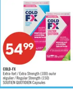 Pharmaprix COLD-FX Extra Strength (100) or Regular Strength (150) SOUTIEN QUOTIDIEN Capsules offer