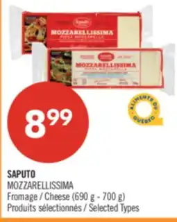 Pharmaprix SAPUTO MOZZARELLISSIMA Cheese offer