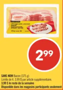 Pharmaprix NO NAME Bacon offer