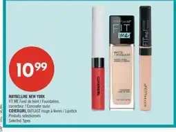 Pharmaprix MAYBELLINE NEW YORK FIT ME Foundation, Concealer or COVERGIRL OUTLAST Lipstick offer