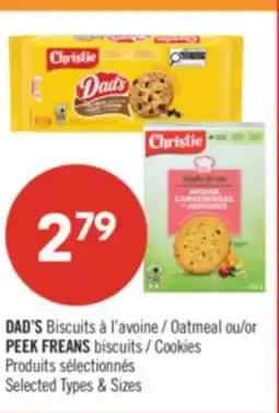 Pharmaprix DAD'S Oatmeal or PEEK FREANS Cookies offer