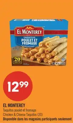 Pharmaprix EL MONTEREY Chicken & Cheese Taquitos offer