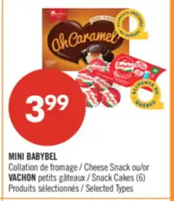 Pharmaprix MINI BABYBEL Cheese Snack or Snack Cakes (6) offer