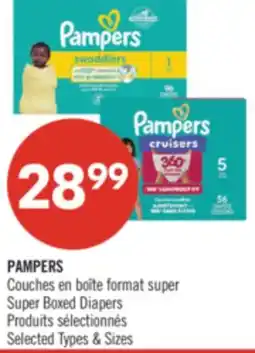 Pharmaprix PAMPERS Super Boxed Diapers offer