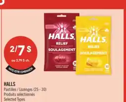 Pharmaprix HALLS Lozenges offer