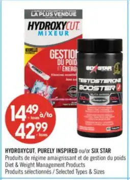 Pharmaprix HYDROXYCUT, PURELY INSPIRED or SIX STAR Diet & Weight Management Products offer