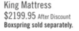 The Brick Serta iSeries NXG1200 Tight Top Firm King Mattress Set offer