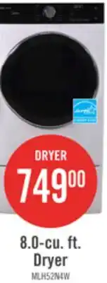 The Brick Midea 5.2 Cu. Ft. Front-Load High-Efficiency Washer - White - Stackable - MLH52N4AWW offer