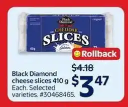 Walmart Black Diamond Cheese Slices offer