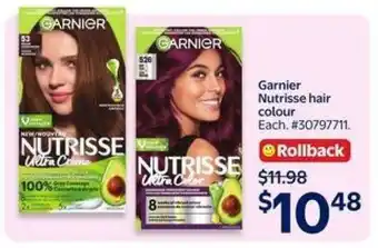 Walmart Garnier Nutrisse Hair Colour offer