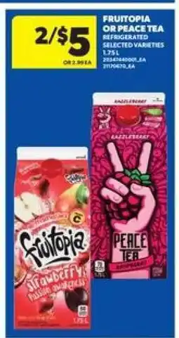 Real Canadian Superstore FRUITOPIA or PEACE TEA offer