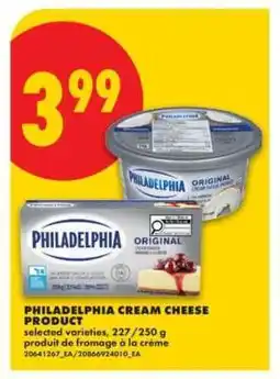 No Frills PHILADELPHIA CREAM CHEESE PRODUCT offer