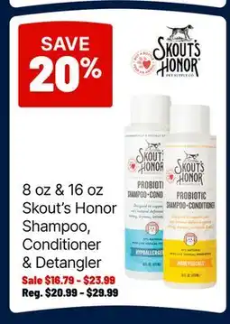 Ren’s Pets Depot Skout's Honor Shampoo, Conditioner & Detangler offer