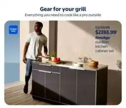 Walmart NewAge outdoor kitchen cabinet set offer