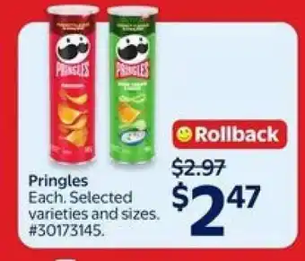 Walmart Pringles offer
