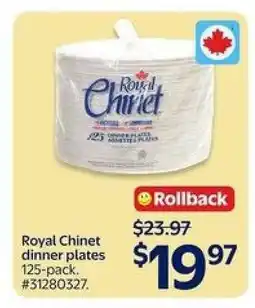Walmart Royal Chinet Dinner Plates offer
