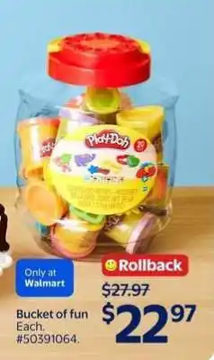 Walmart Bucket of fun offer