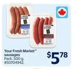 Walmart Your Fresh Market Sausages offer