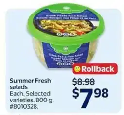 Walmart SUMMER FRESH SALADS offer