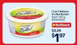 Walmart I Can't Believe It's Not Butter! offer