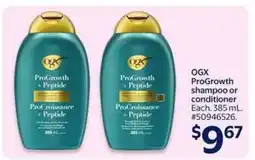Walmart OGX ProGrowth shampoo or conditioner offer