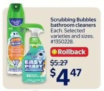 Walmart Scrubbing Bubbles Bathroom Cleaners offer