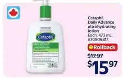 Walmart Cetaphil Daily Advance ultra hydrating lotion offer