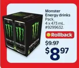Walmart Monster Energy drinks Pack offer