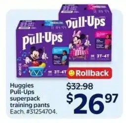 Walmart Huggies Pull-Ups Superpack Training Pants offer