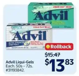 Walmart Advil Liqui-Gels offer