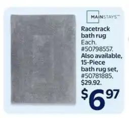 Walmart Racetrack bath rug offer