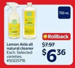 Walmart Lemon Aide all natural cleaner offer