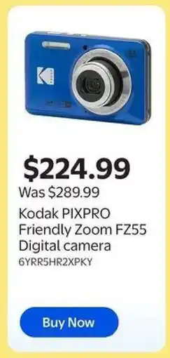 Walmart Kodak PIXPRO Friendly Zoom FZ55 Digital camera offer