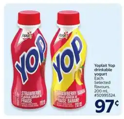 Walmart Yoplait Yop Drinkable Yogurt offer