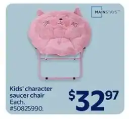 Walmart Kids' character saucer chair offer