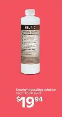 Walmart Keurig Descaling Solution offer