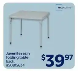 Walmart Juvenile resin folding table offer