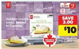 Real Canadian Superstore PC Cream Pies offer