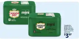Walmart Canada Dry Ginger Ale or Ginger Ale Zero Sugar Mini Cans offer