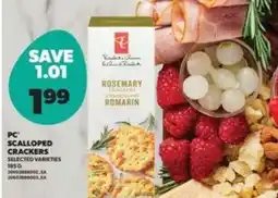 Real Canadian Superstore PC SCALLOPED CRACKERS offer