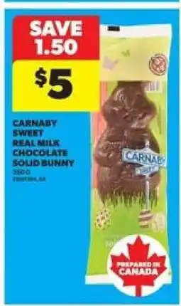 Real Canadian Superstore CARNABY SWEET Real Milk Chocolate Solid Bunny offer