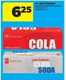Real Canadian Superstore PC Soft Drinks offer