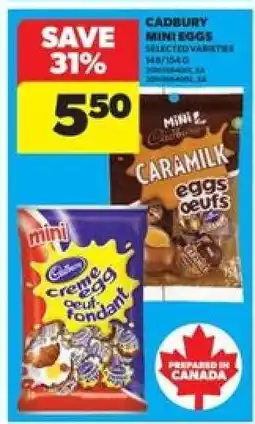 Real Canadian Superstore CADBURY MINI EGGS offer