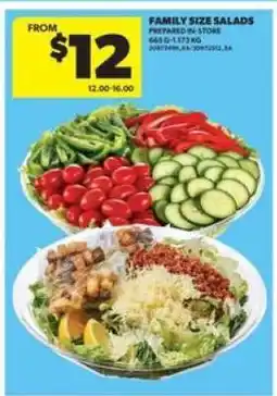 Real Canadian Superstore Family Size Salads offer