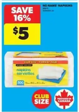 Real Canadian Superstore No Name Napkins offer