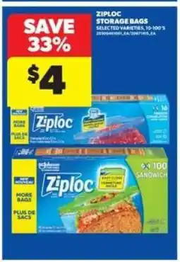 Real Canadian Superstore Ziploc Storage Bags offer