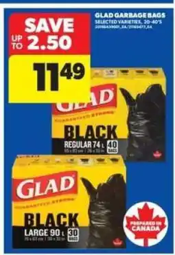 Real Canadian Superstore GLAD GARBAGE BAGS offer